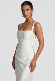 Vestido largo Calanthe - Marfil
