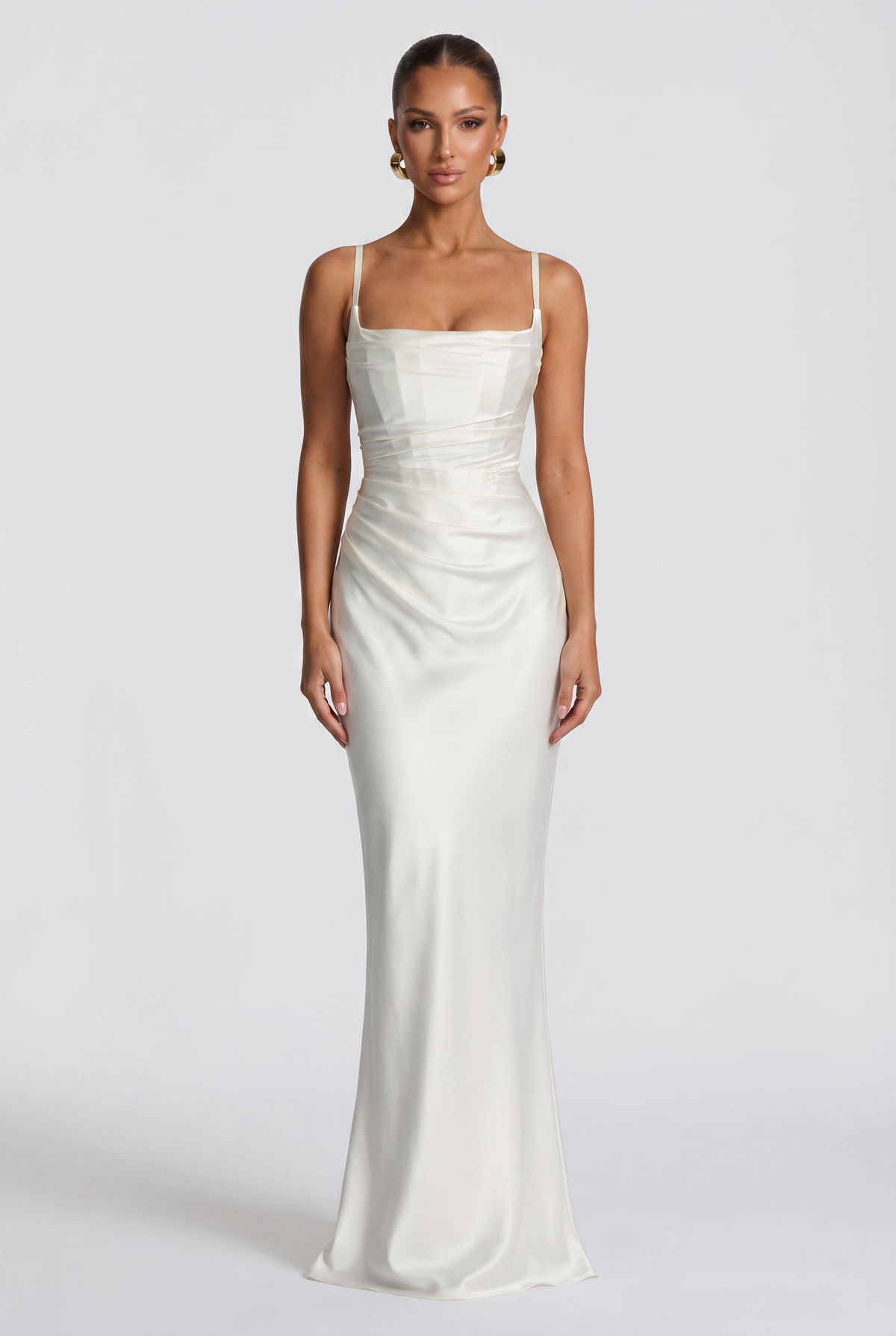 Vestido largo Calanthe - Marfil