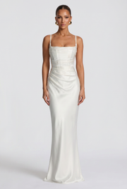 Vestido largo Calanthe - Marfil
