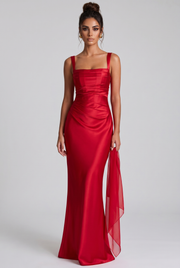 Vestido largo Calanthe - Rojo