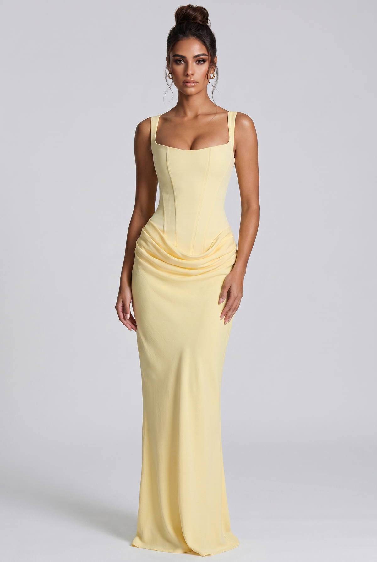 Vestido Largo Cornelia - Amarillo Limón