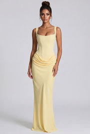 Vestido Largo Cornelia - Amarillo Limón
