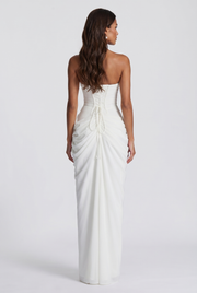 Vestido largo Cyra - Marfil