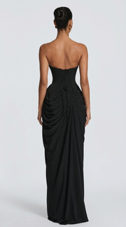 Vestido largo Cyra - Negro