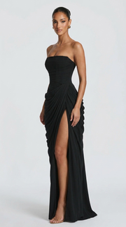 Vestido largo Cyra - Negro