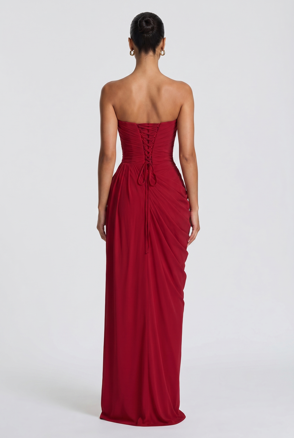 Vestido Largo Cyra - Rojo Intenso