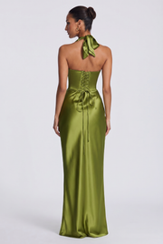 Vestido largo Elowen - Oliva