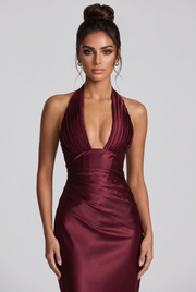 Vestido largo Elowen - Rojo cereza