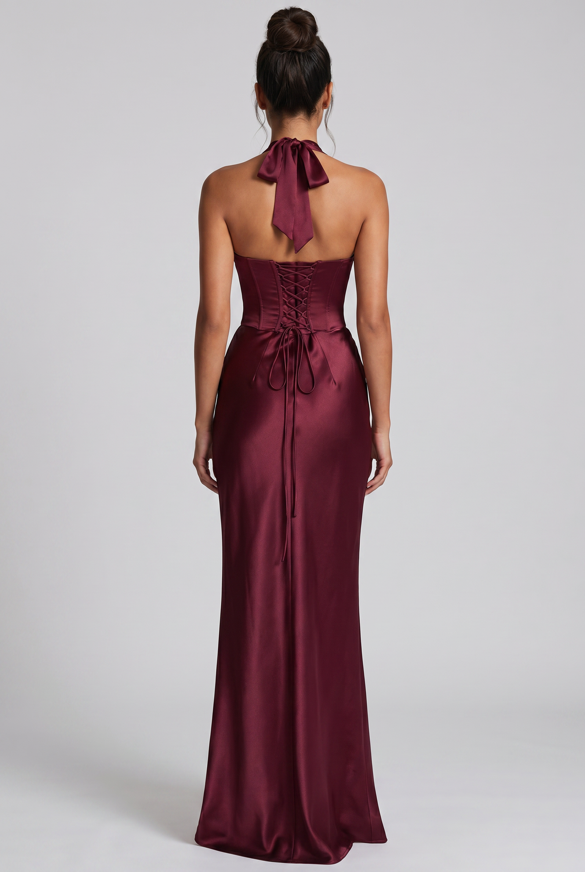 Vestido largo Elowen - Rojo cereza