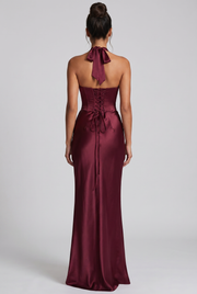 Vestido largo Elowen - Rojo cereza