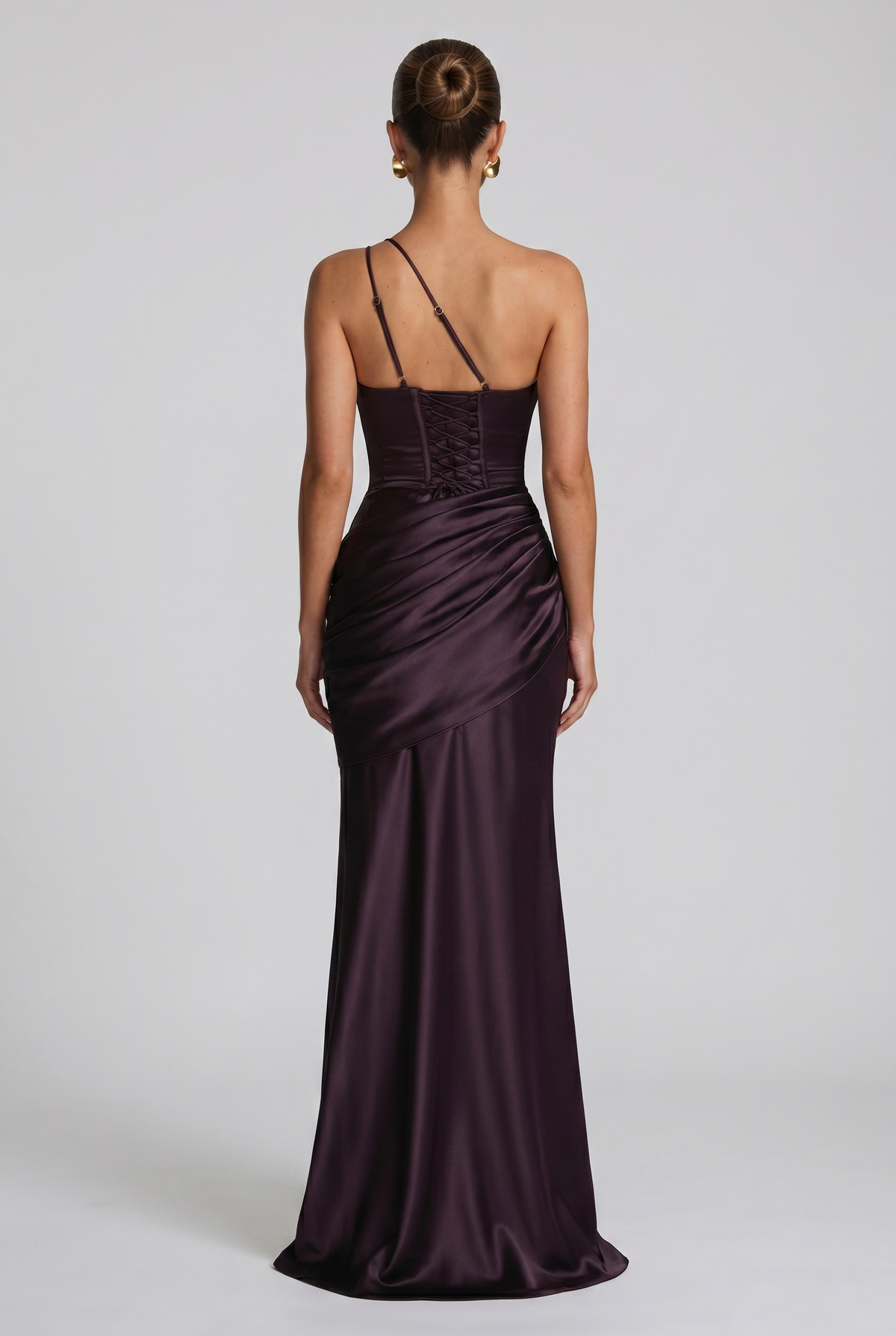 Vestido Largo Emina - Ciruela