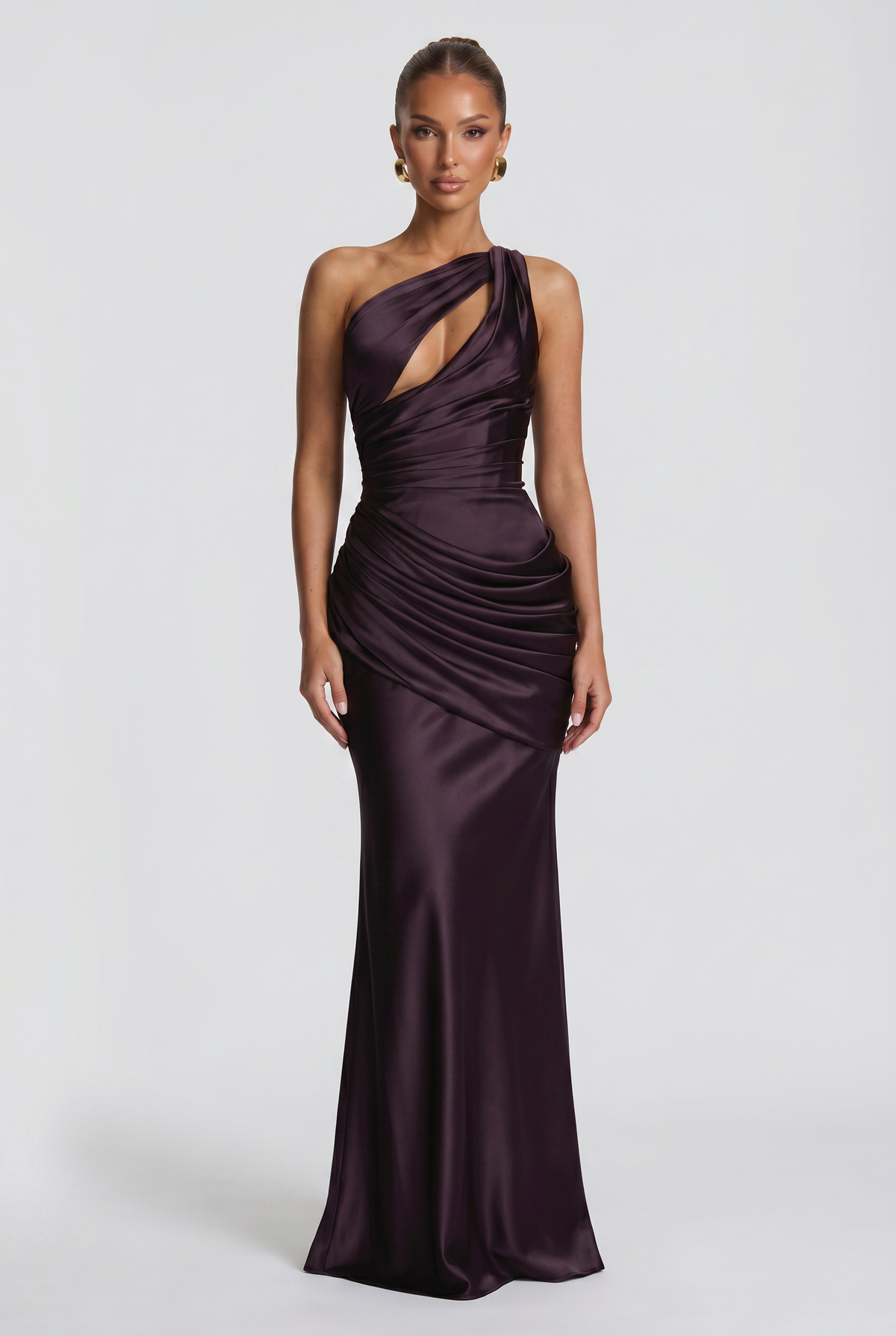 Vestido Largo Emina - Ciruela