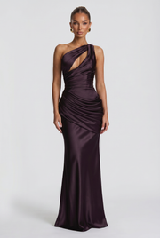 Vestido Largo Emina - Ciruela