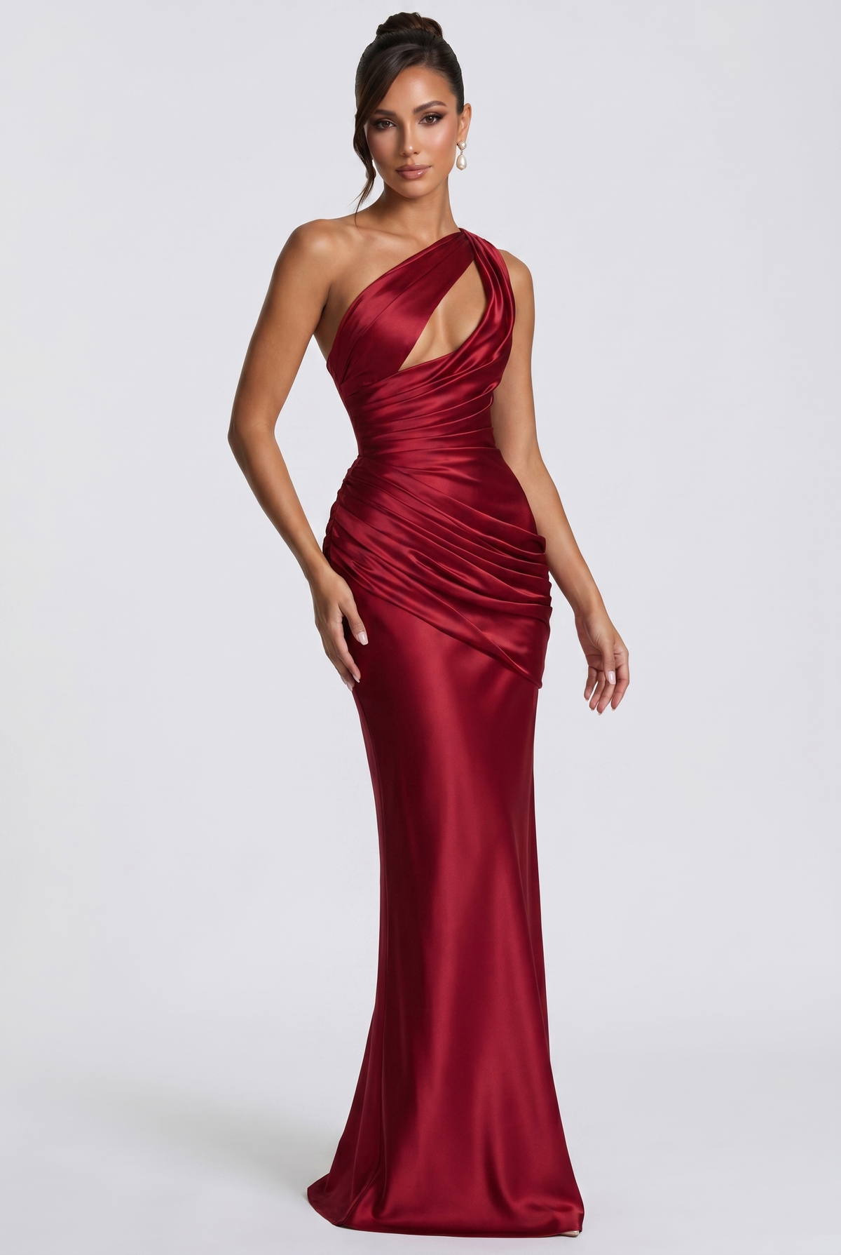 Vestido largo Emina - Rojo intenso