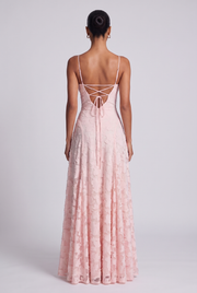 Vestido Largo Francis - Rosa Empolvado