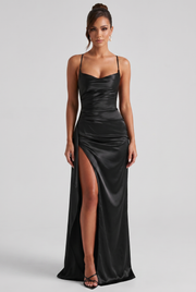Vestido largo Helen - Negro