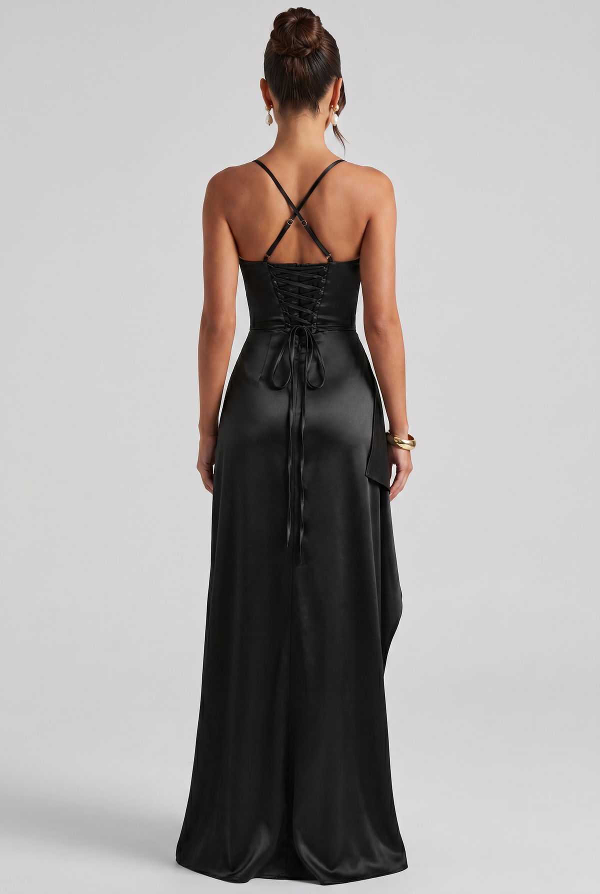 Vestido largo Helen - Negro