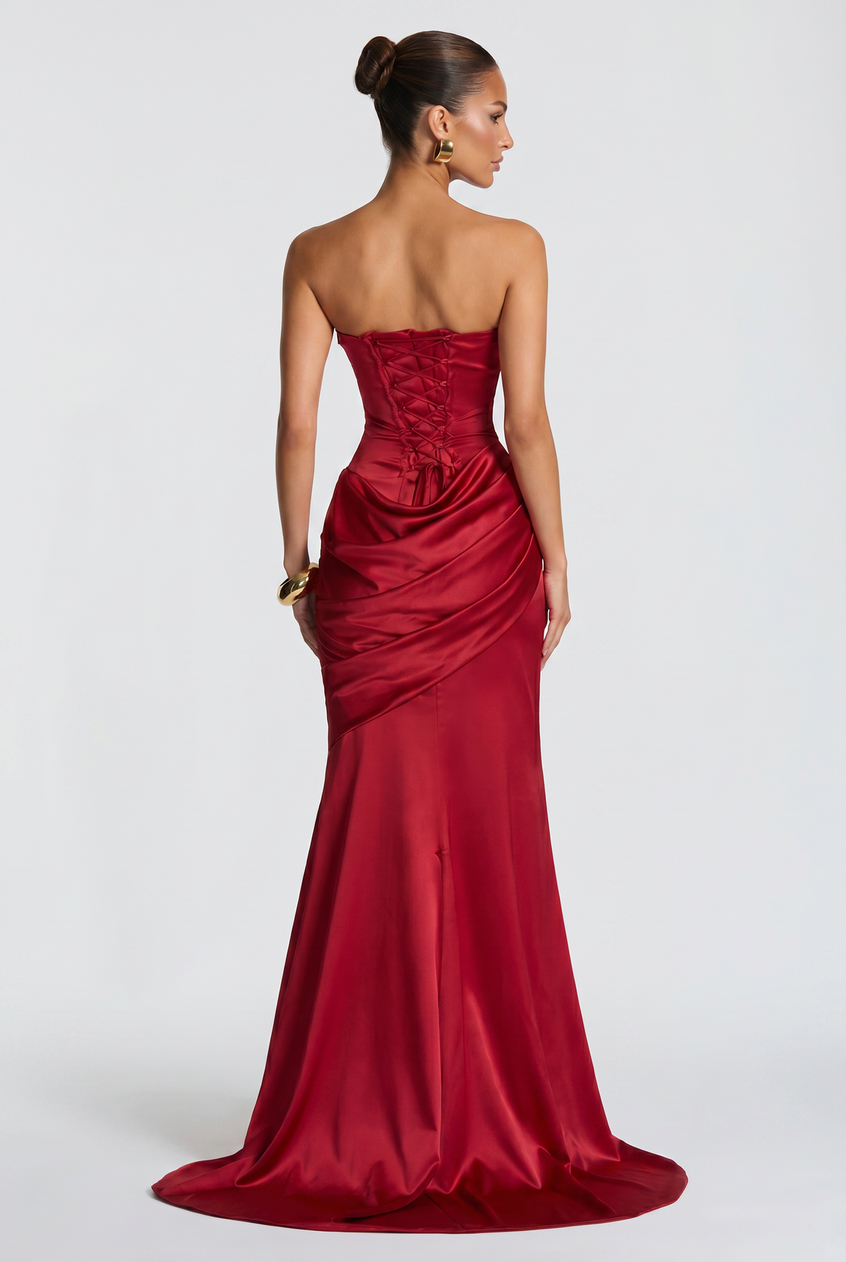 Vestido Largo Kensington - Rojo Intenso