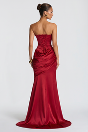 Vestido Largo Kensington - Rojo Intenso