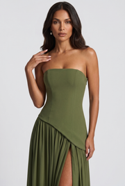 Vestido Largo Maliyah - Caqui