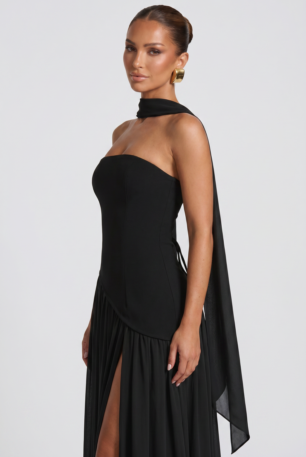 Vestido Largo Maliyah - Negro