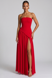 Vestido largo Maliyah - Rojo