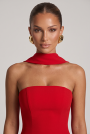 Vestido largo Maliyah - Rojo