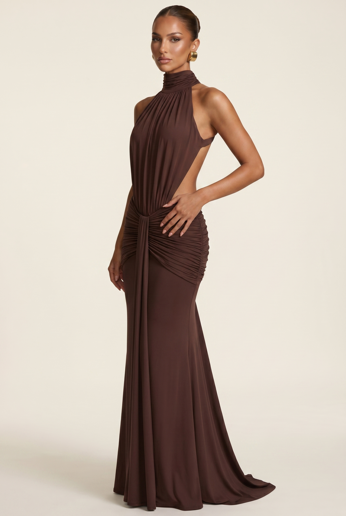 Vestido Largo Thekla - Ciruela
