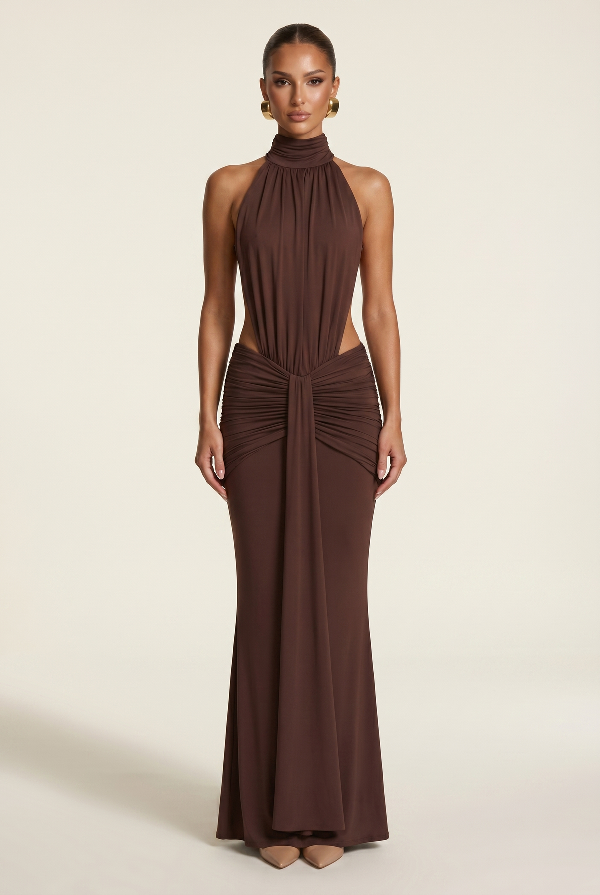 Vestido Largo Thekla - Ciruela