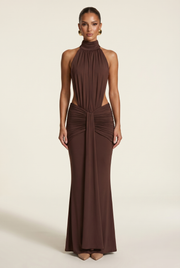 Vestido Largo Thekla - Ciruela